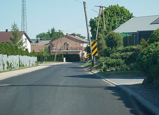 Przebudowana droga Pogorzelice
