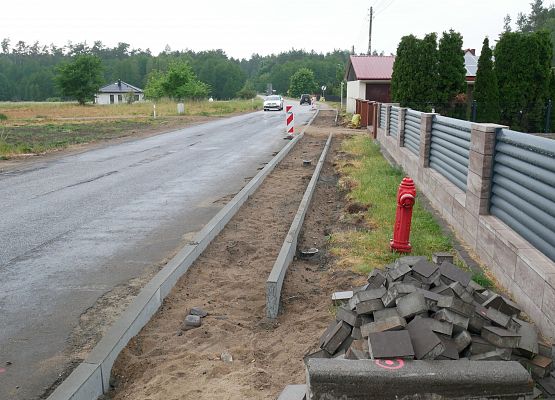 Trwające roboty drogowe