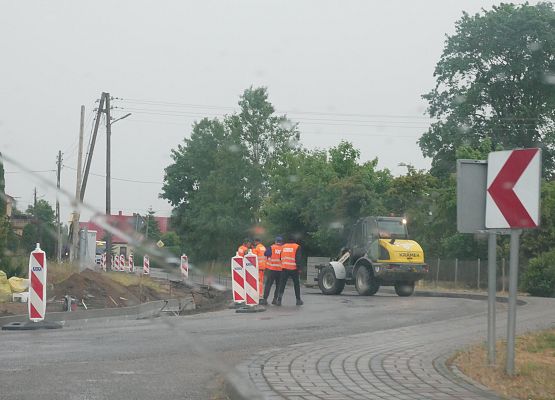 Trwające roboty drogowe