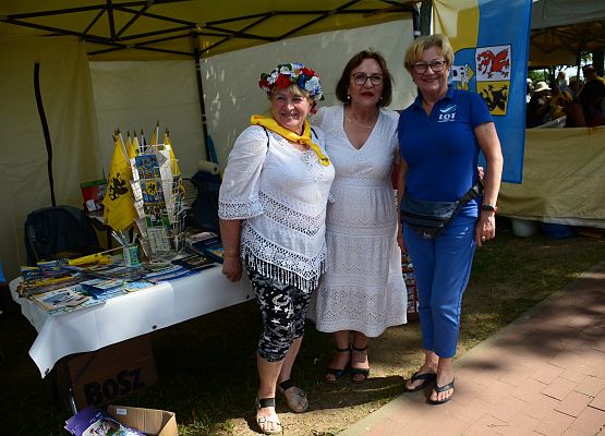 Starosta Lęborski przy stoisku