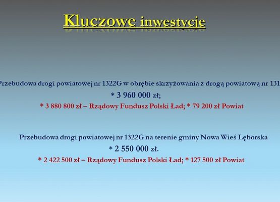 Kluczowe inwestycje 3
