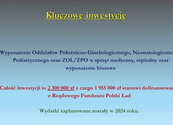 Kluczowe inwestycje 7