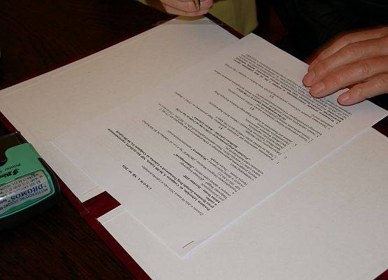 Podpisanie umowy na realizację