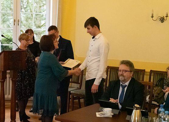 Wyróżnienie odbiera Patryk