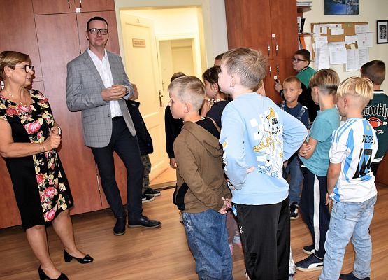 Uczniowe w lęborskim