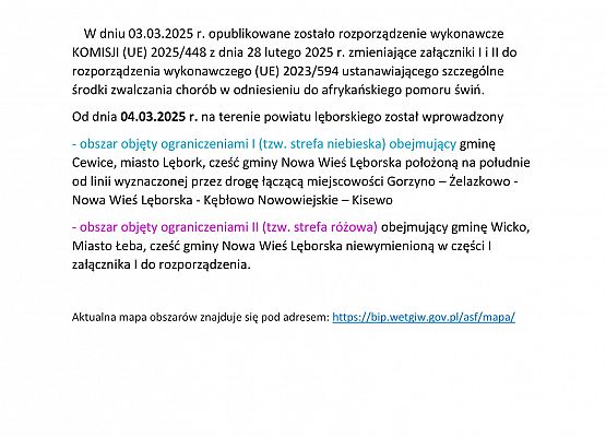 KOMUNIKAT Powiatowego Lekarza