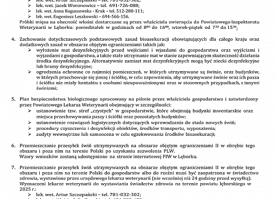 Obowiązki posiadaczy świń w