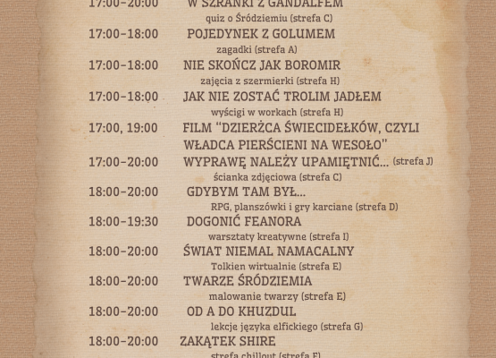 ZLOT W ŚRÓDZIEMIU - wieczór