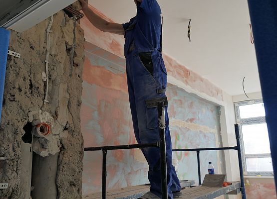 Starosta wizytuje postęp prac