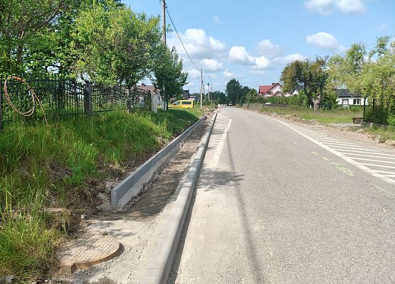 Prace przy przebudowie ul.