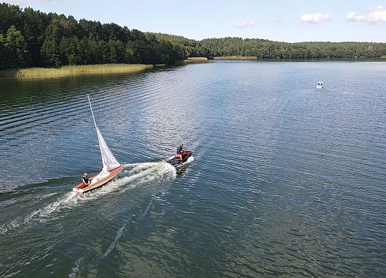 Miejsce dożynek z lotu ptaka