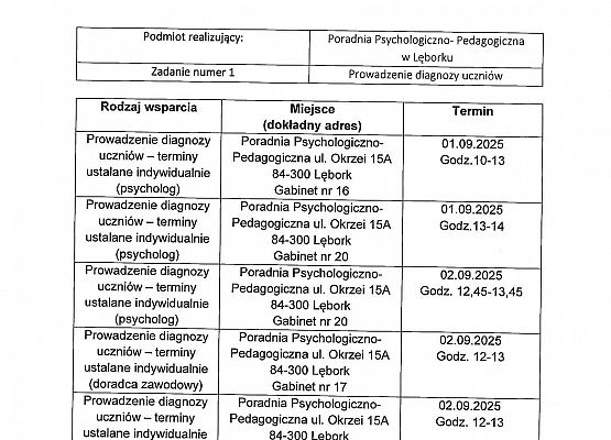 Harmonogram wsparcia str. 1