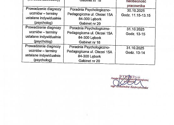 Harmonogram wsparcia str. 10