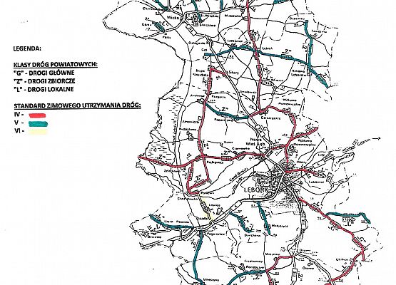 Mapa zimowego utrzymania dróg