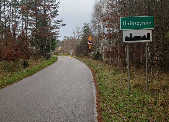Oznakowanie w m. Unieszynko