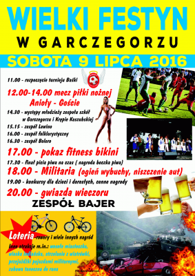 Zaproszenie na Wielki Festyn w