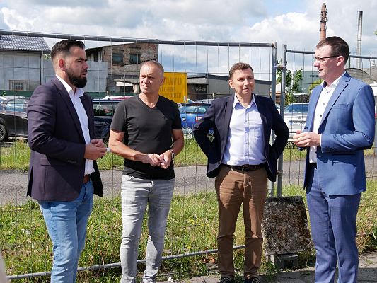 Wizyta na budowie Branżowego