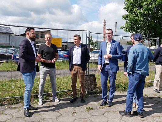 Wizyta na budowie Branżowego